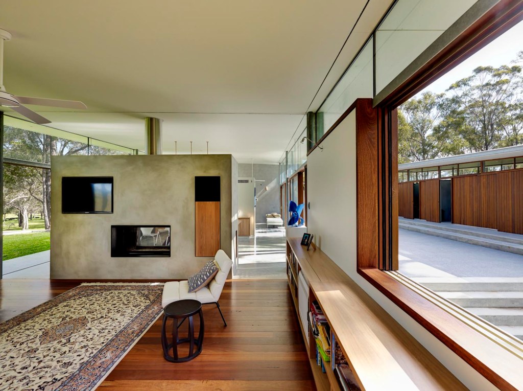 "Sun-warmed concrete floors and high-performance features at Shalumar House."